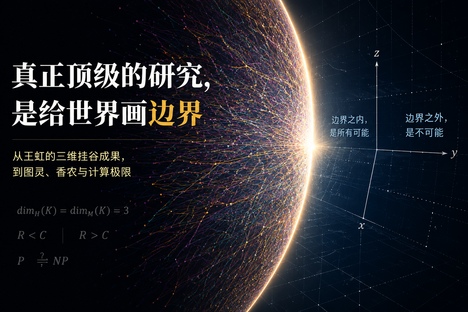 真正顶级的研究，是给世界画边界