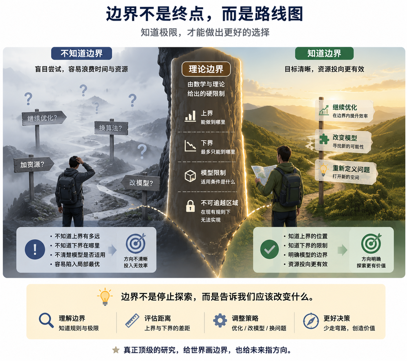 边界不是终点，而是帮助工程师选择路线的地图